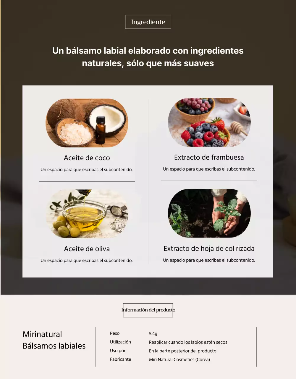 Promover un pintalabios moderno beige