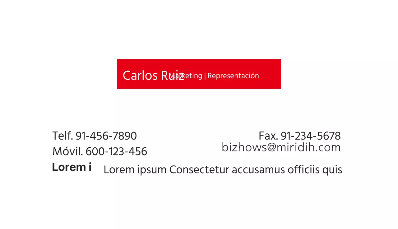 Tarjetas de visita de empresa