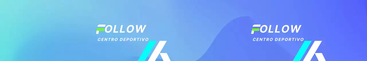 Diseño fuerte y atractivo con degradados de azul claro y azul