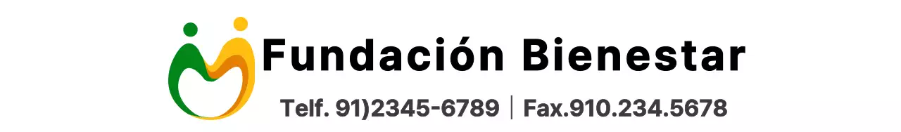 Logotipo de símbolo sencillo en verde y amarillo para promocionar una fundación benéfica