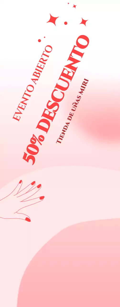 Promociona tu salón de manicura con un bonito fondo rosa