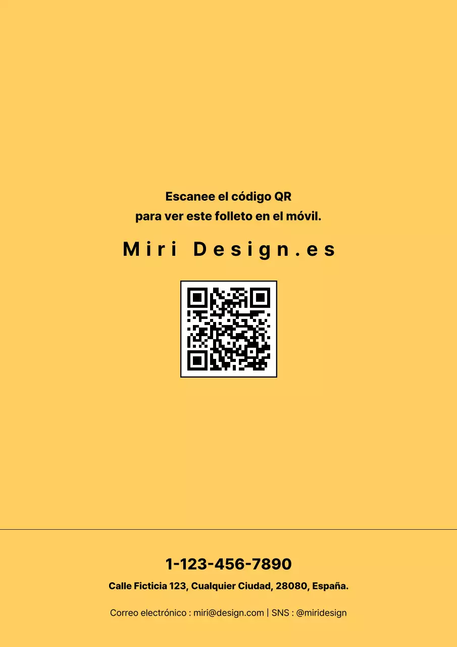 Catálogo de productos de mobiliario en amarillo