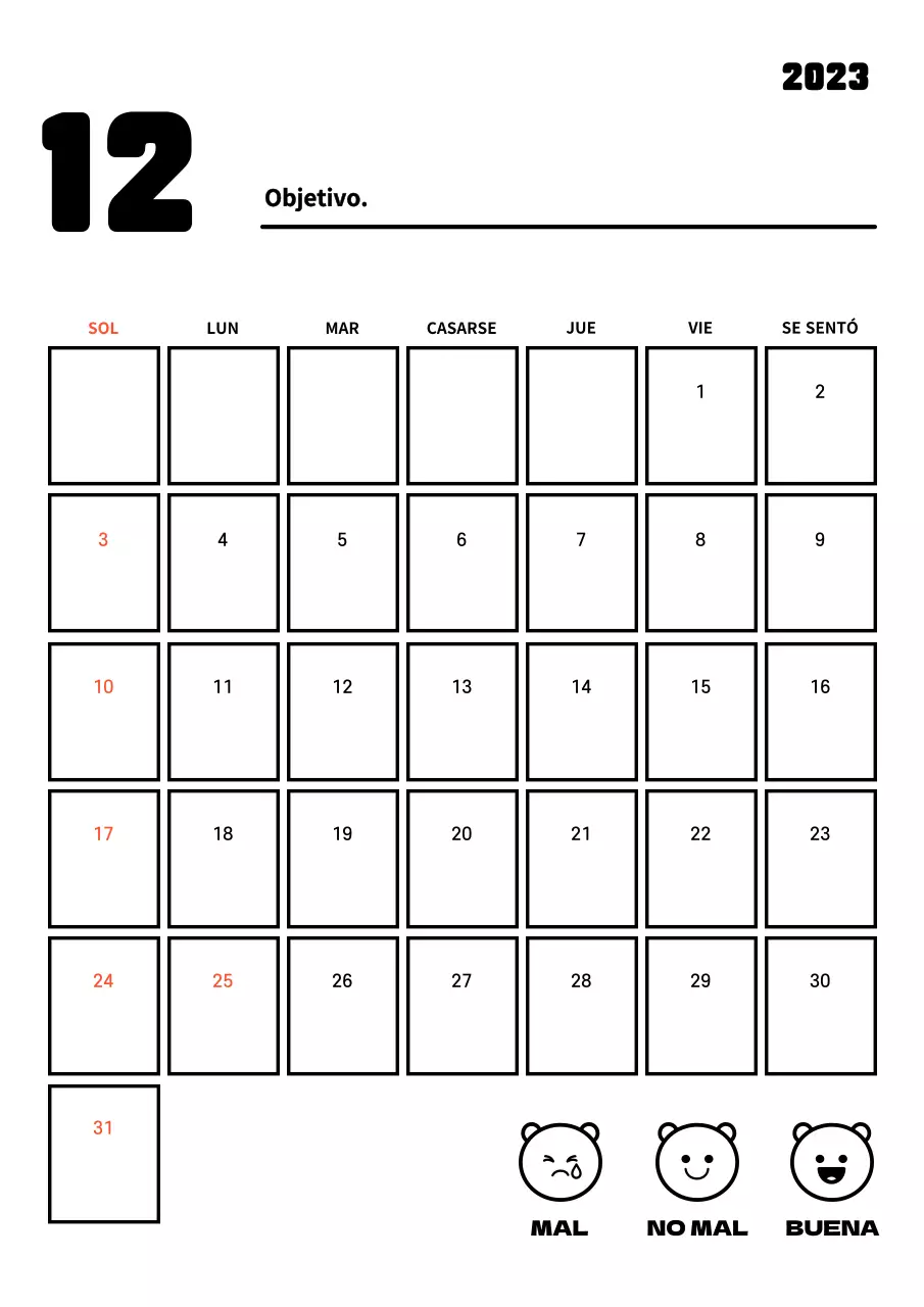 Seguimiento de objetivos de Año Nuevo con líneas limpias