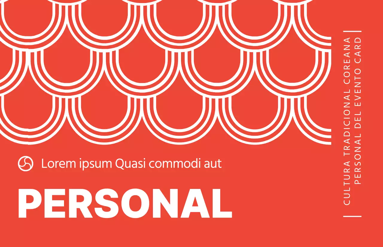 Estilo sencillo con motivos tradicionales coreanos en rojo y blanco Personal en un acto cultural tradicional