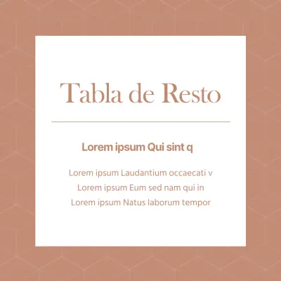 TABLA REST