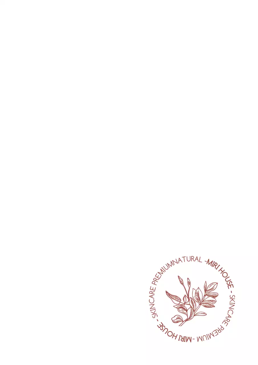 Logotipo de color ámbar, rosa oscuro y blanco, sencillo y moderno, para productos y promociones del sector de la belleza.