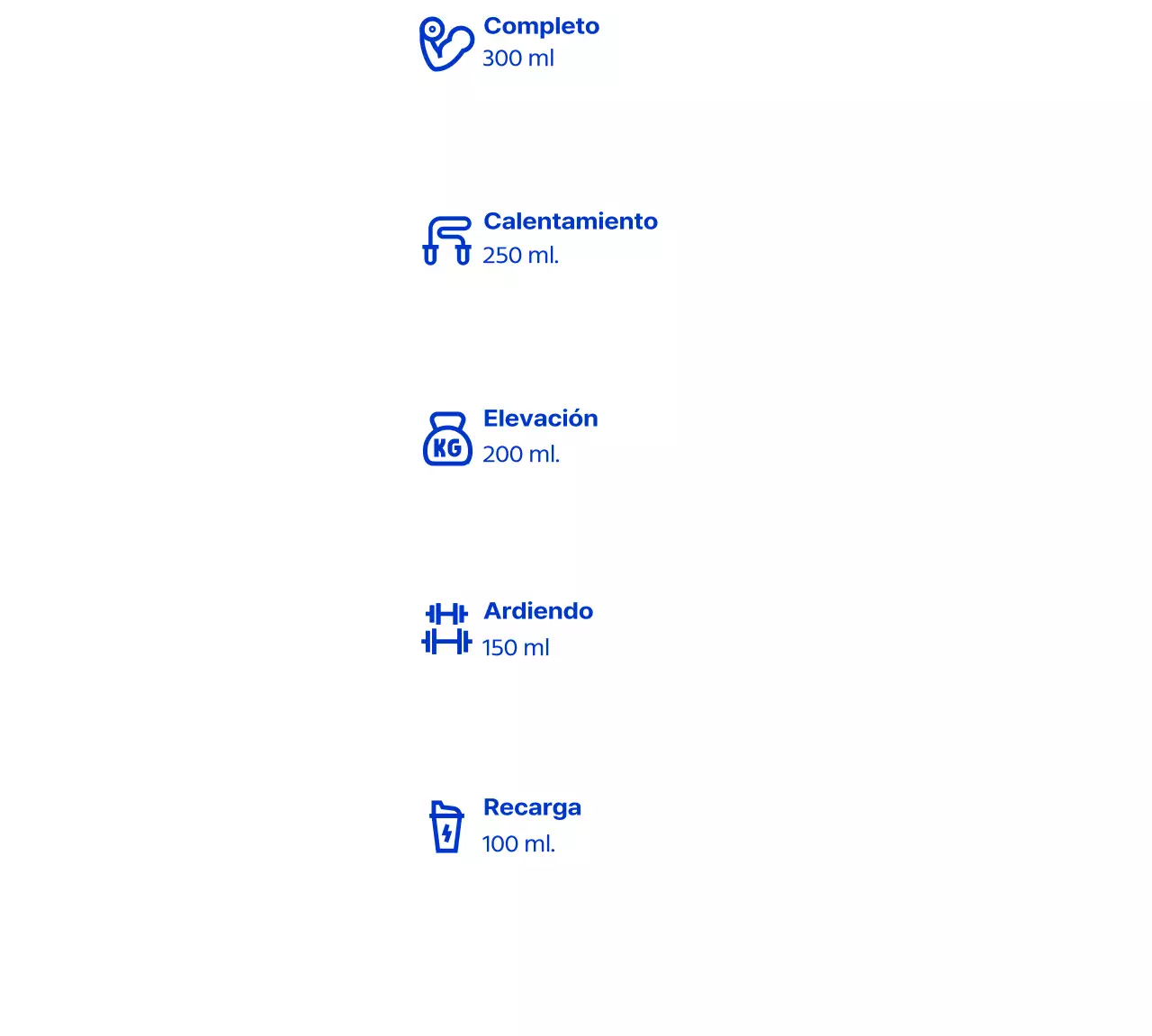 Concepto de botella azul para batidos saludables