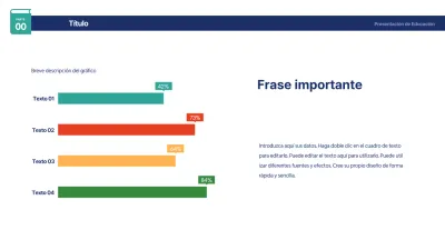 Bonito gráfico horizontal con los colores del arco iris