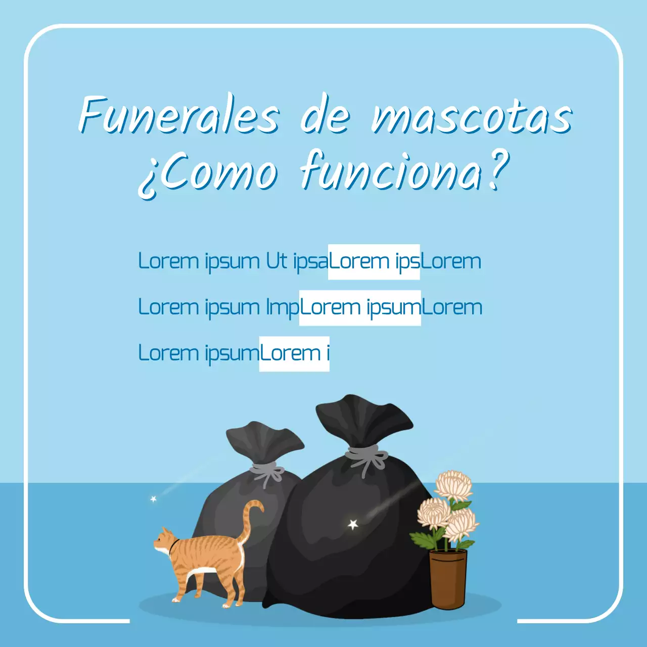 La historia de Petros con simpáticas ilustraciones azules