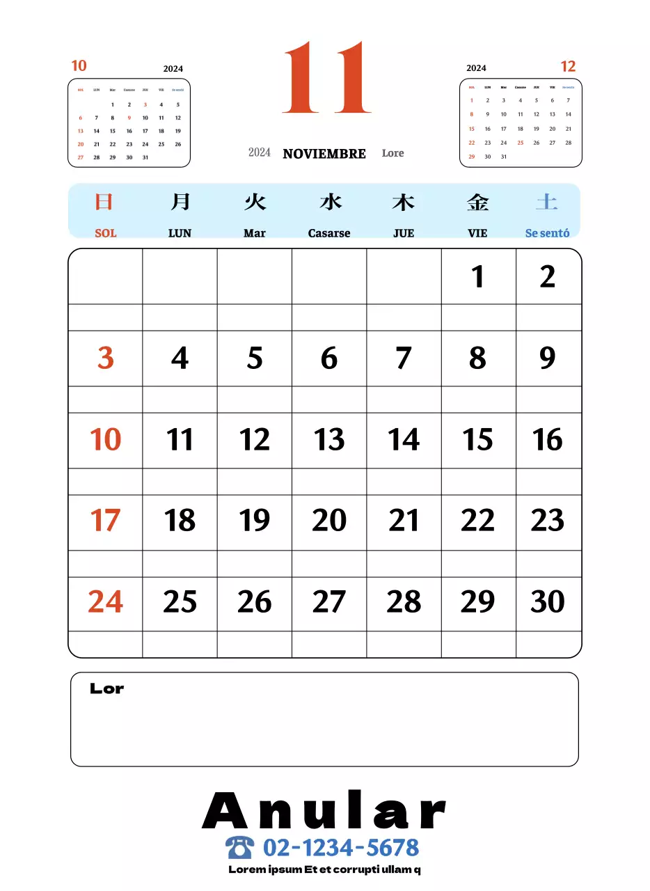 Posavasos retro rojo y azul calendario de recuerdos