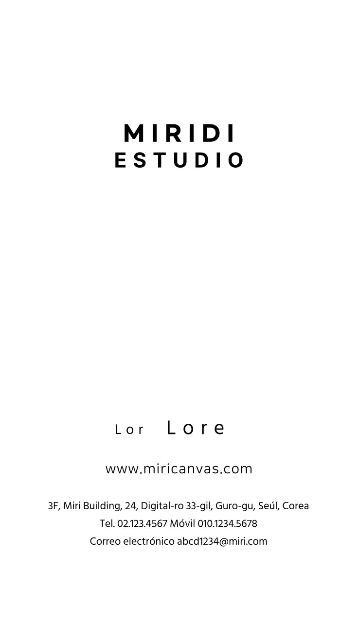 Blanco y negro Simple Studio