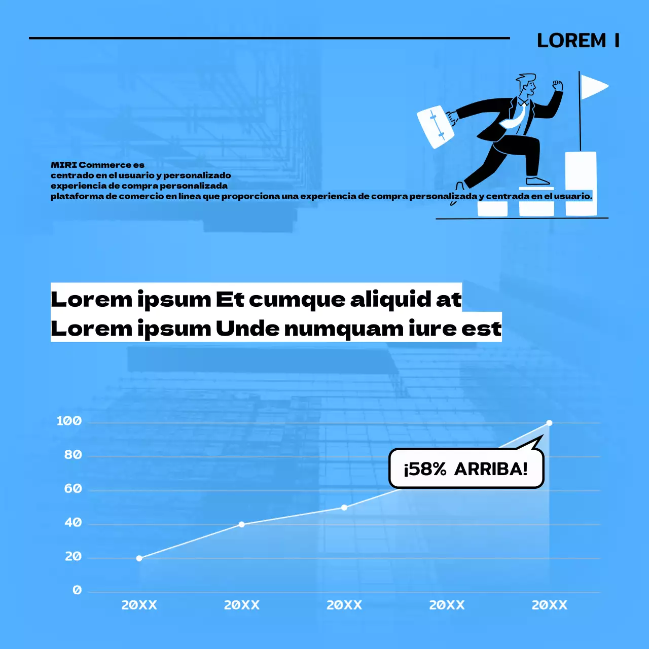 Contratación de becarios con ilustraciones en azul claro y negro