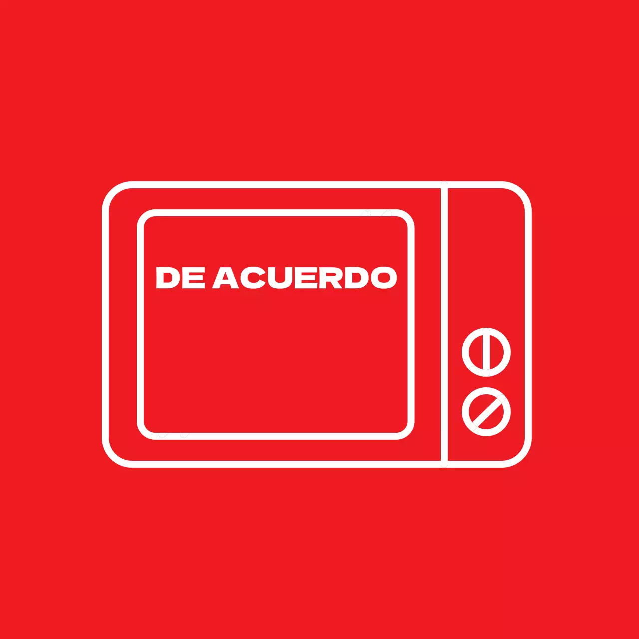 Etiquetas rojas intensas para microondas