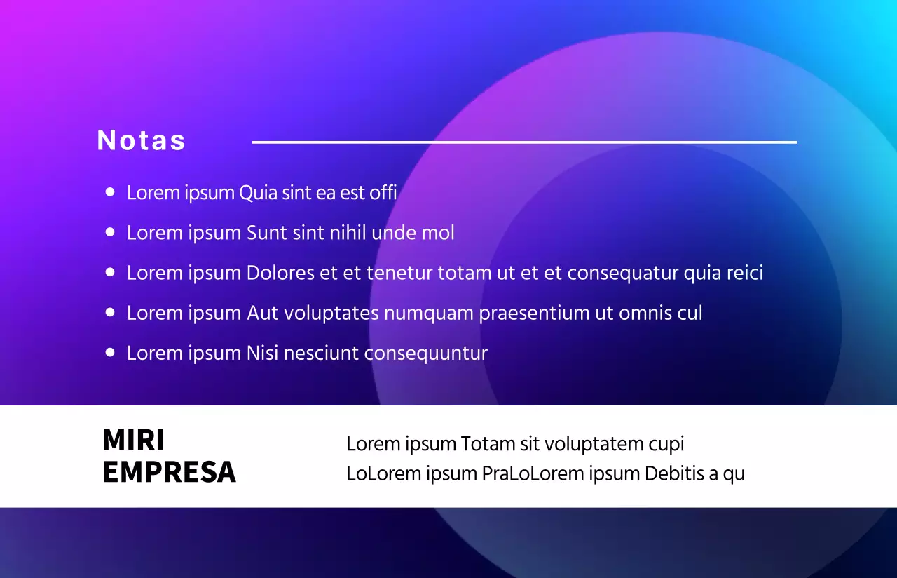 Tarjeta profesional de empleado azul y morada