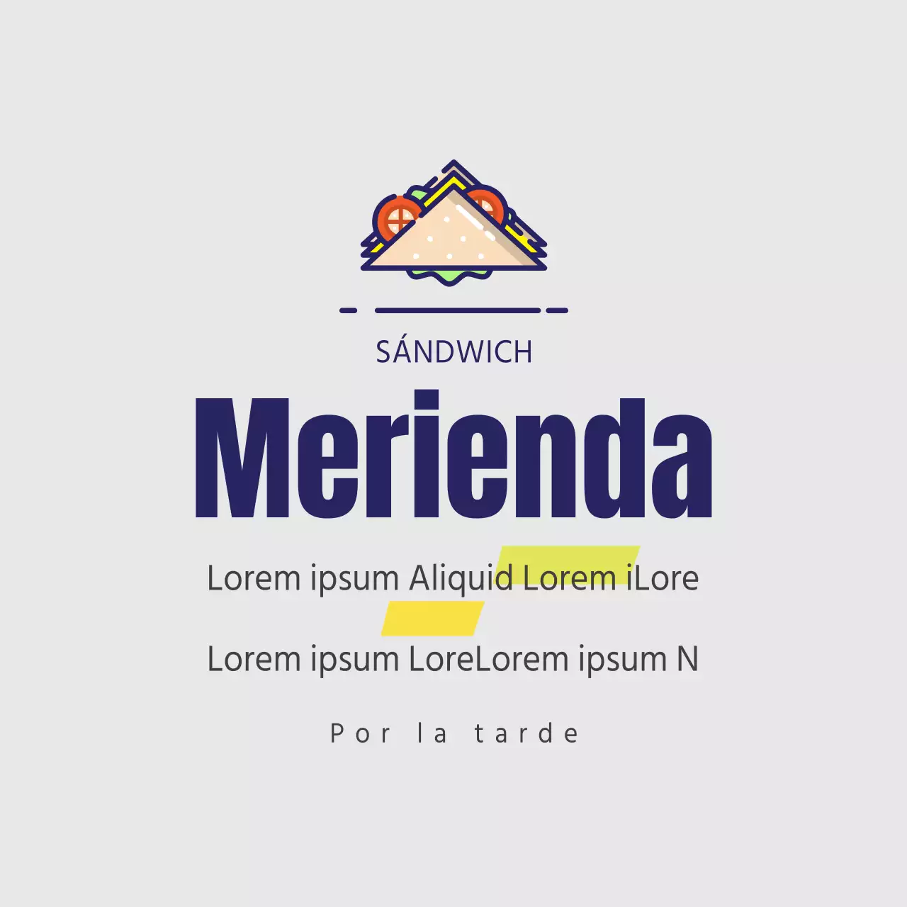 Bocadillos por la tarde