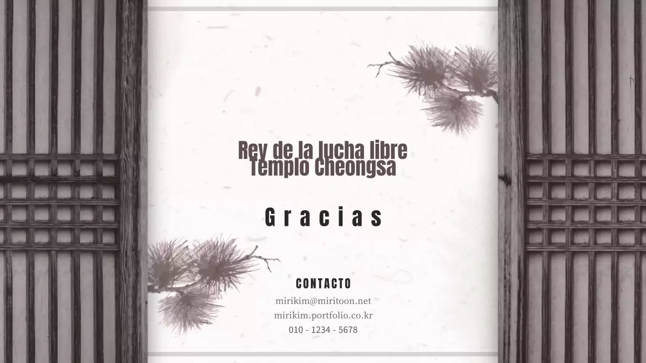 Marrón y beige orientalización concepto sagas lucha libre webtoon propuesta