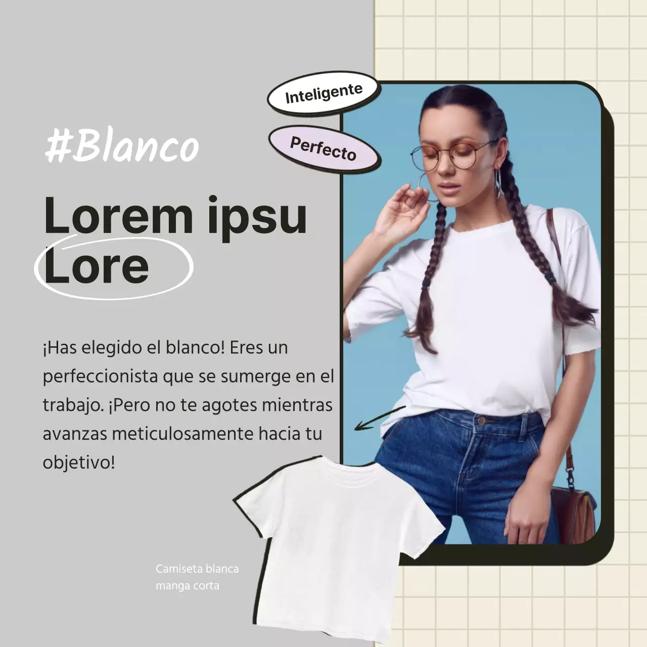 La prueba psicológica de los colores naranja y beige de las camisetas