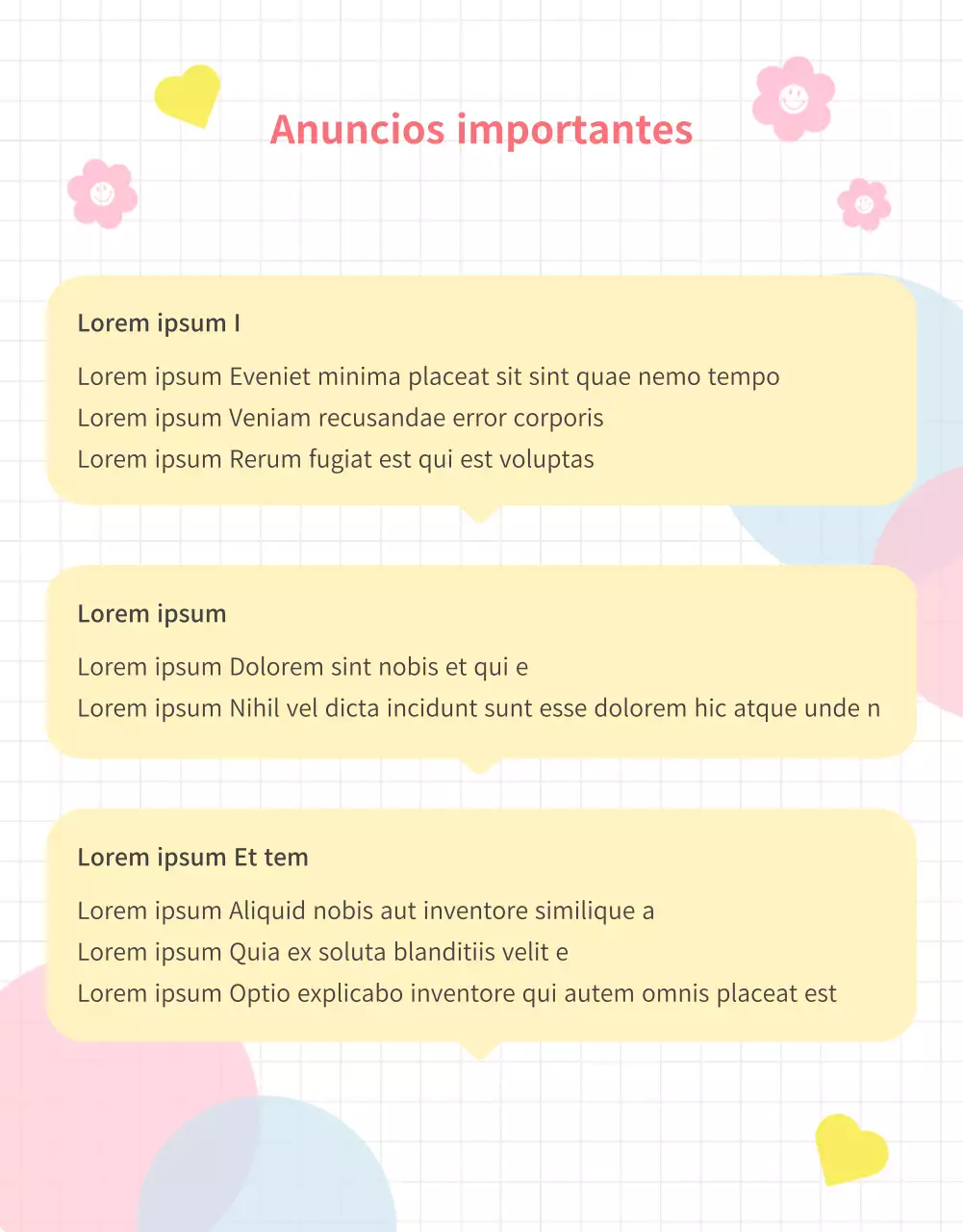 Stationery Store Caja aleatoria Evento con fondo pastel