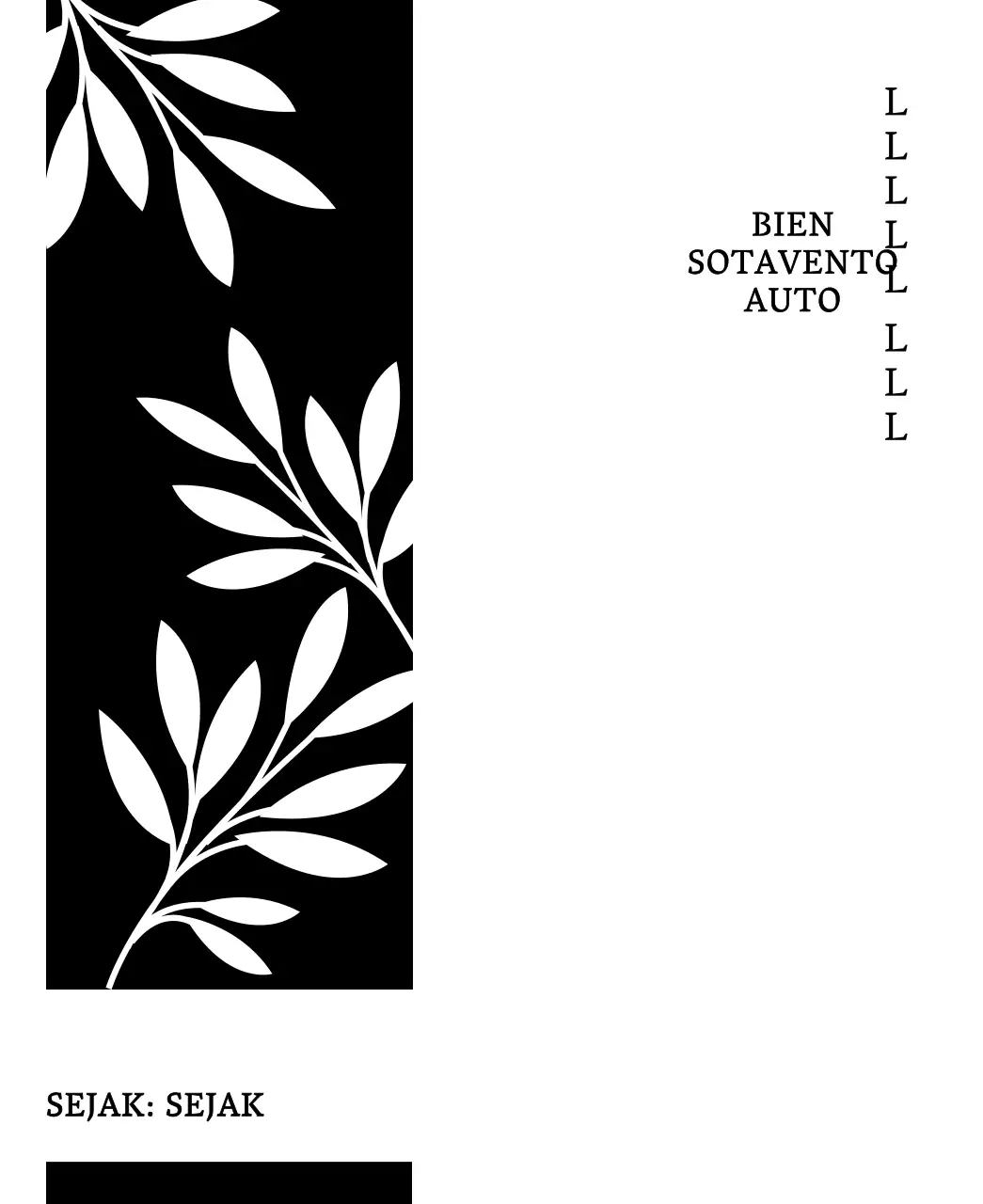 Diseño tradicional de té con sencillas ilustraciones botánicas en negro