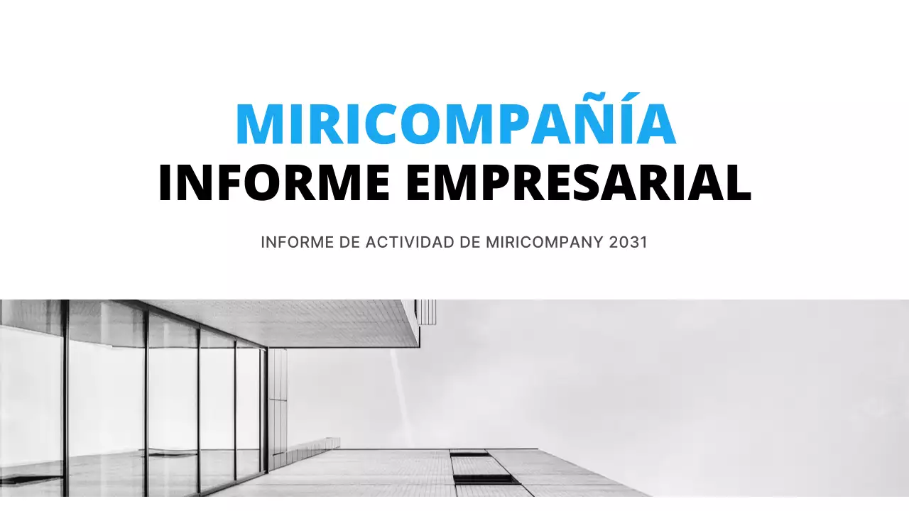 Negocio sencillo en blanco y azul claro