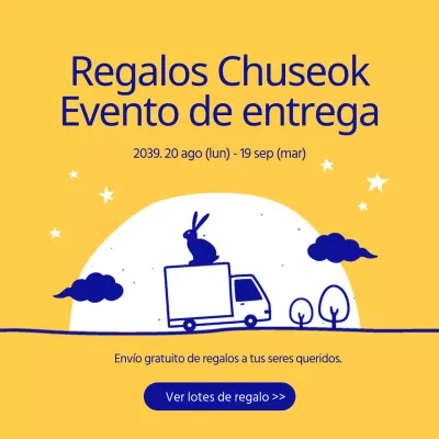 Vea los lotes de regalo de envío gratuito del Evento Chuseok Amarillo y Azul