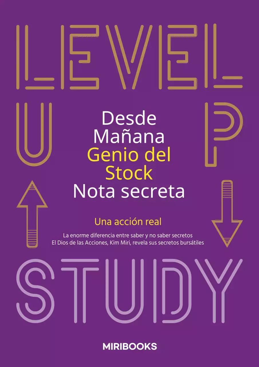 Contenidos bursátiles con tipografía morada y sencilla