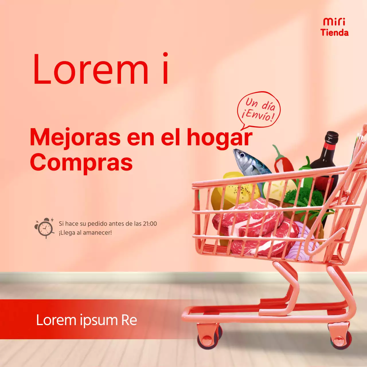 Compras en línea en el concepto de casa acogedora rosa