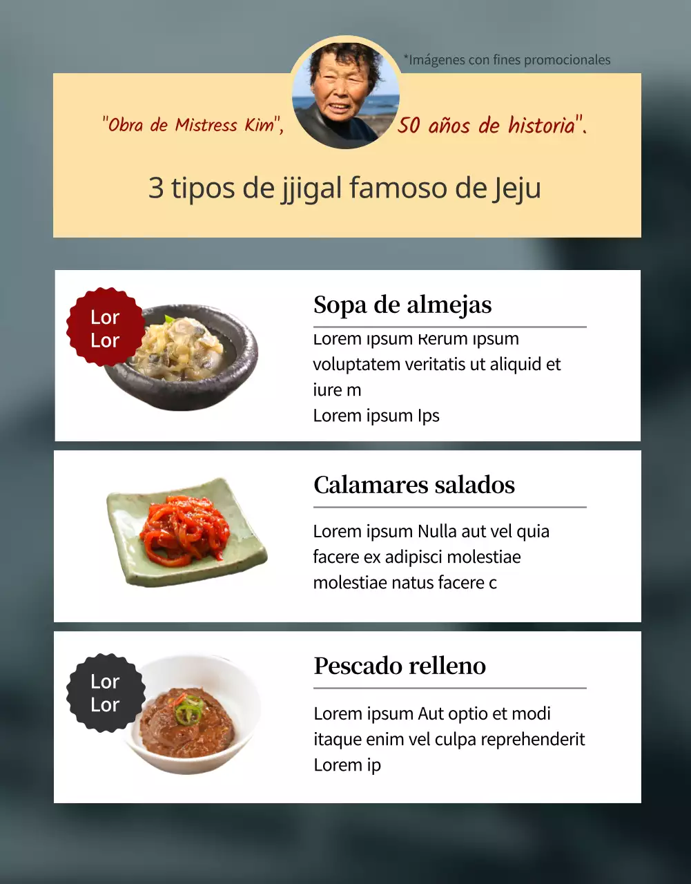 Un fundo jjigal de Jeju en blanco y negro, elegante y limpio (página de detalles)