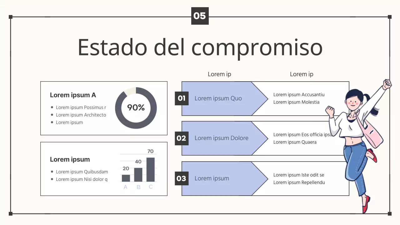 Anuncio del pleno de fin de legislatura con un estilo sencillo en beige y azul claro