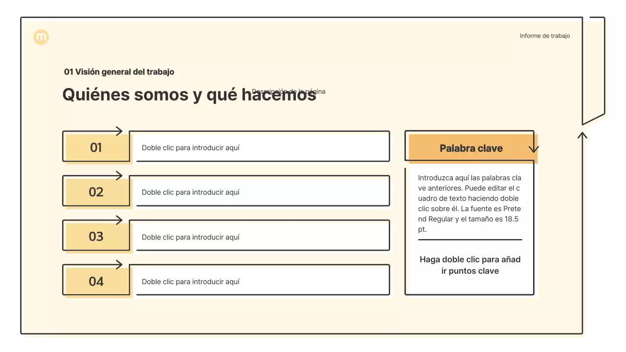 Formas puntiagudas con flechas en amarillo claro Kit de presentación empresarial