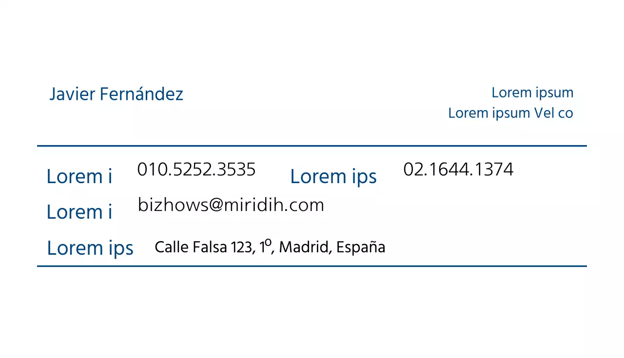 Tarjetas de visita de empresa