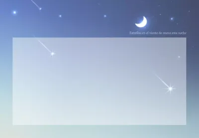 Azul colorido sentimiento verso cielo nocturno