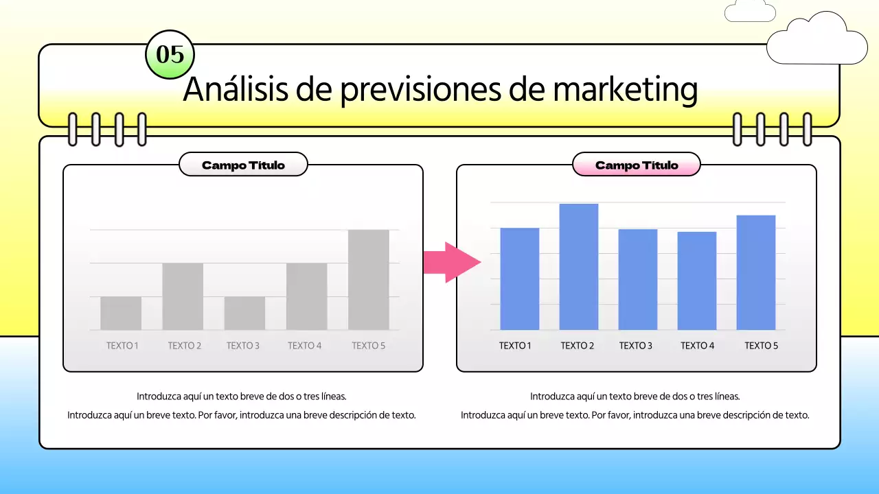 Informe de estrategia kitsch con un concepto de diario de vacaciones