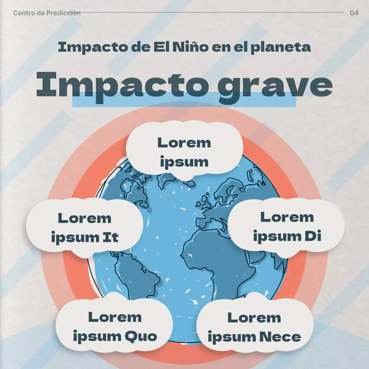 Observaciones climáticas retro en beige y azul claro