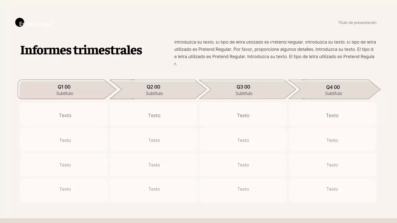 Estilo business sencillo en beige y marrón