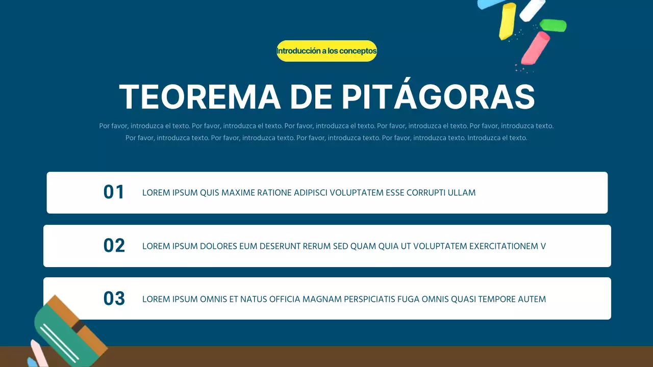 Un libro de matemáticas de pizarra azul marino de lo más kitsch
