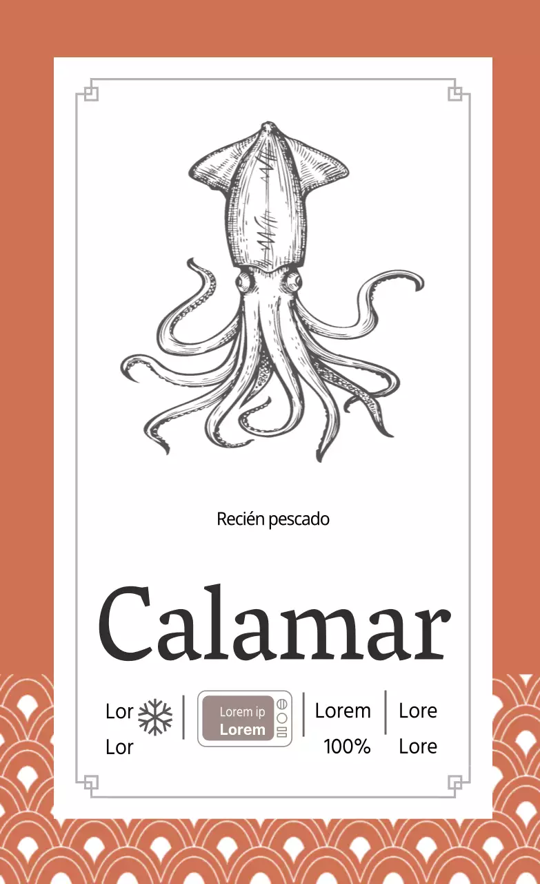 Calamar de pegatina