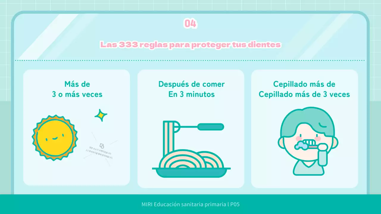 Mint Cute Child IllustrationEducación sanitaria dental