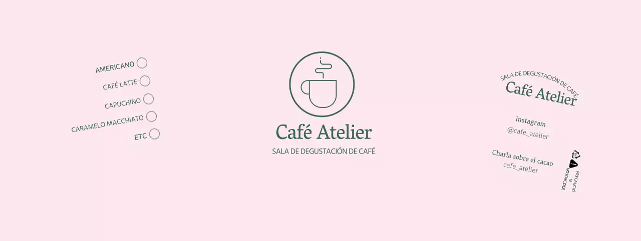 Ilustración rosa de líneas simples