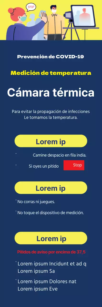 Guía ilustrada Navy Clean para tomar la temperatura