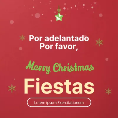 Caligrafía en forma de árbol sobre fondo rojo