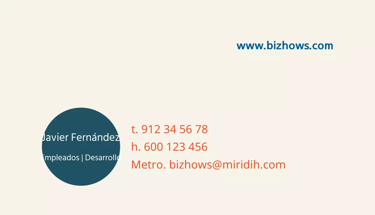 Tarjetas de visita de empresa