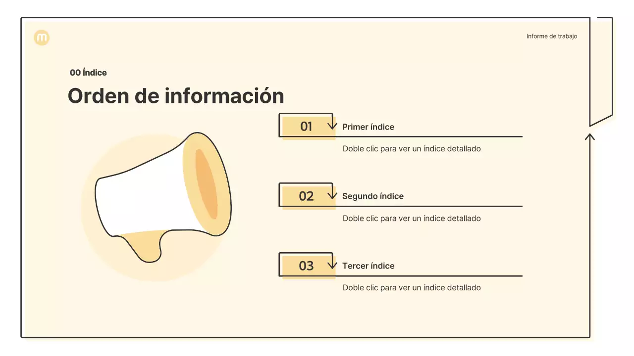 Formas puntiagudas con flechas en amarillo claro Kit de presentación empresarial