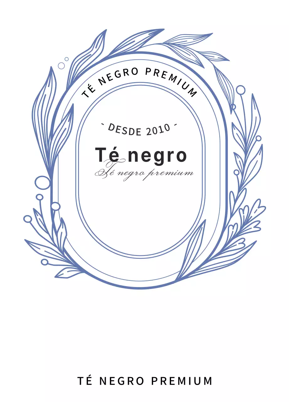 Ilustración de línea Paquete de té negro