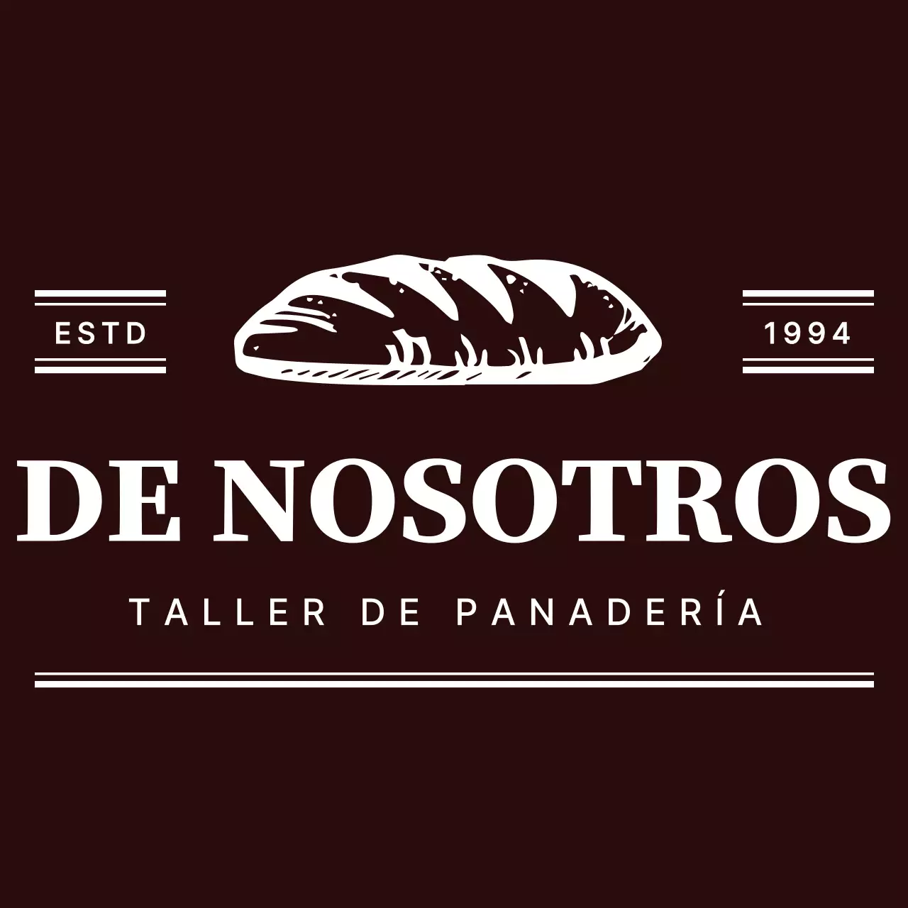 Marrón y blanco simple símbolo moderno y el estilo de logotipo de combinación de texto para el personal de panadería