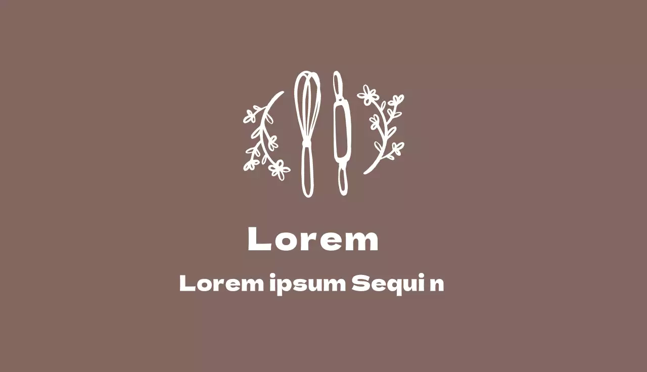 marrón ilustración sencilla panadería panadería