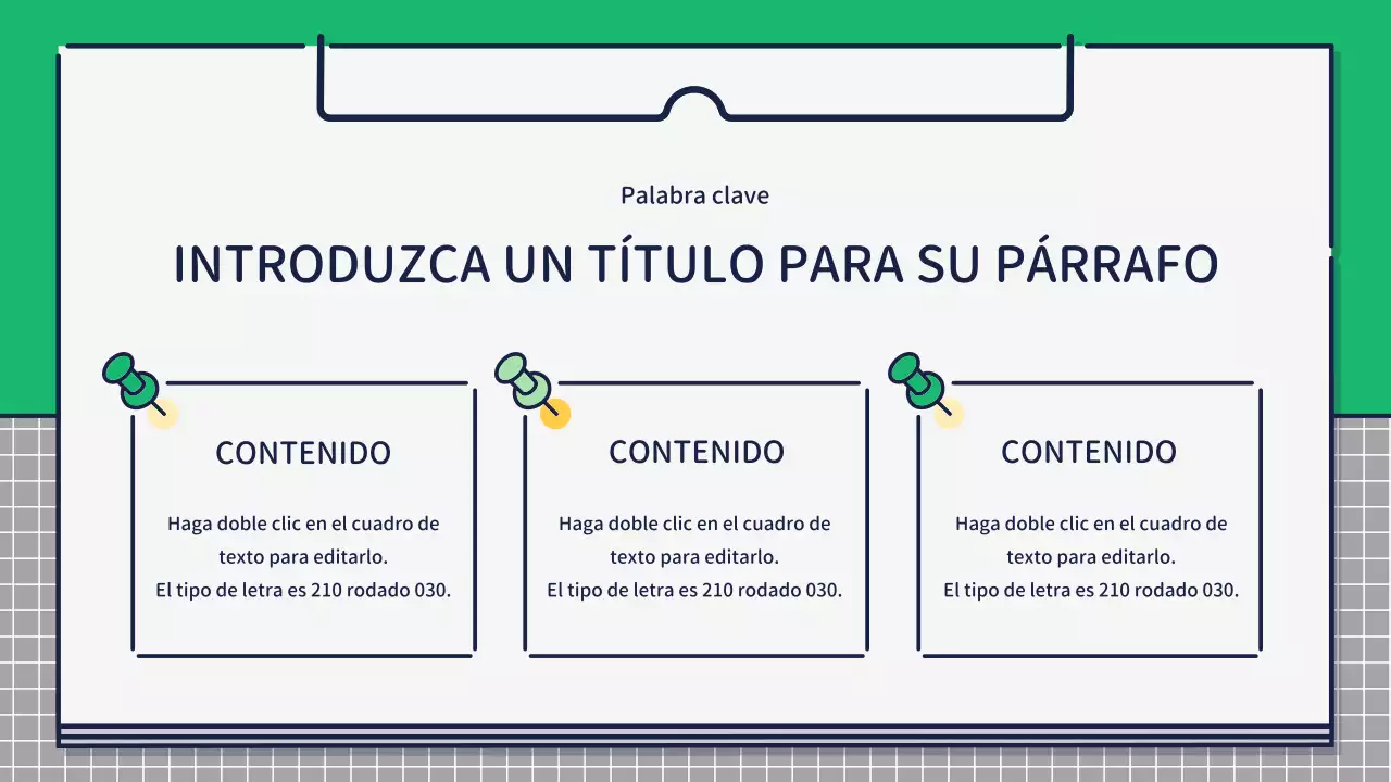 Presentación sobre el diseño de iconos bonitos y básicos en verde y amarillo