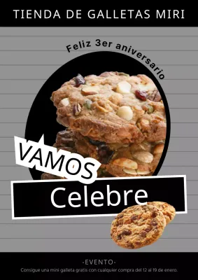 Cookie giveaway con fondo negro y gris (webposter vertical)