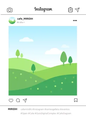 Instagram blanco promoción sencilla