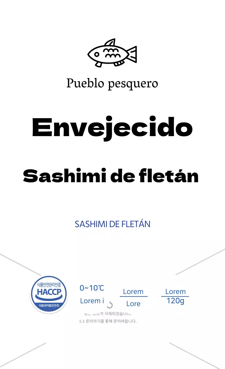 Sashimi de fletán envejecido